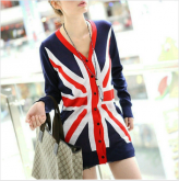 Cardigan Bandeira da Inglaterra, C/ Botões